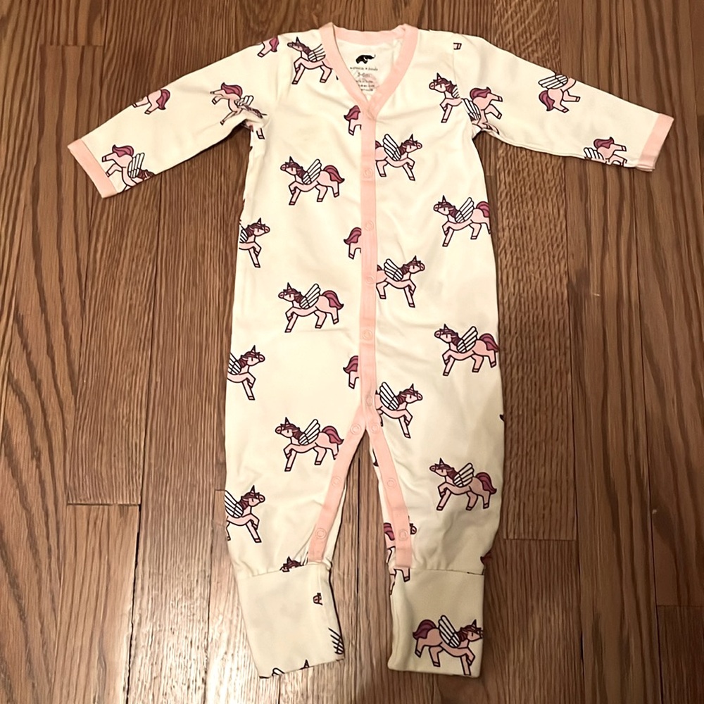 Monica + Andy unicorn organic cotton one pc